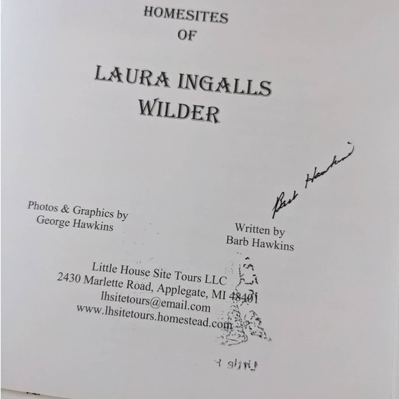 Exploring the Homesites of Laura Ingalls Wilder by Barb Hawkins SIGNED COPY - Picture 3 of 9
